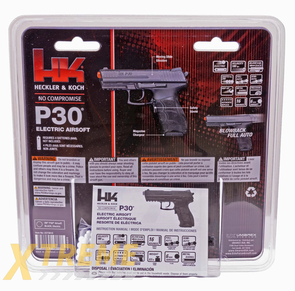 HK P30 ELECTRIC - BLACK
