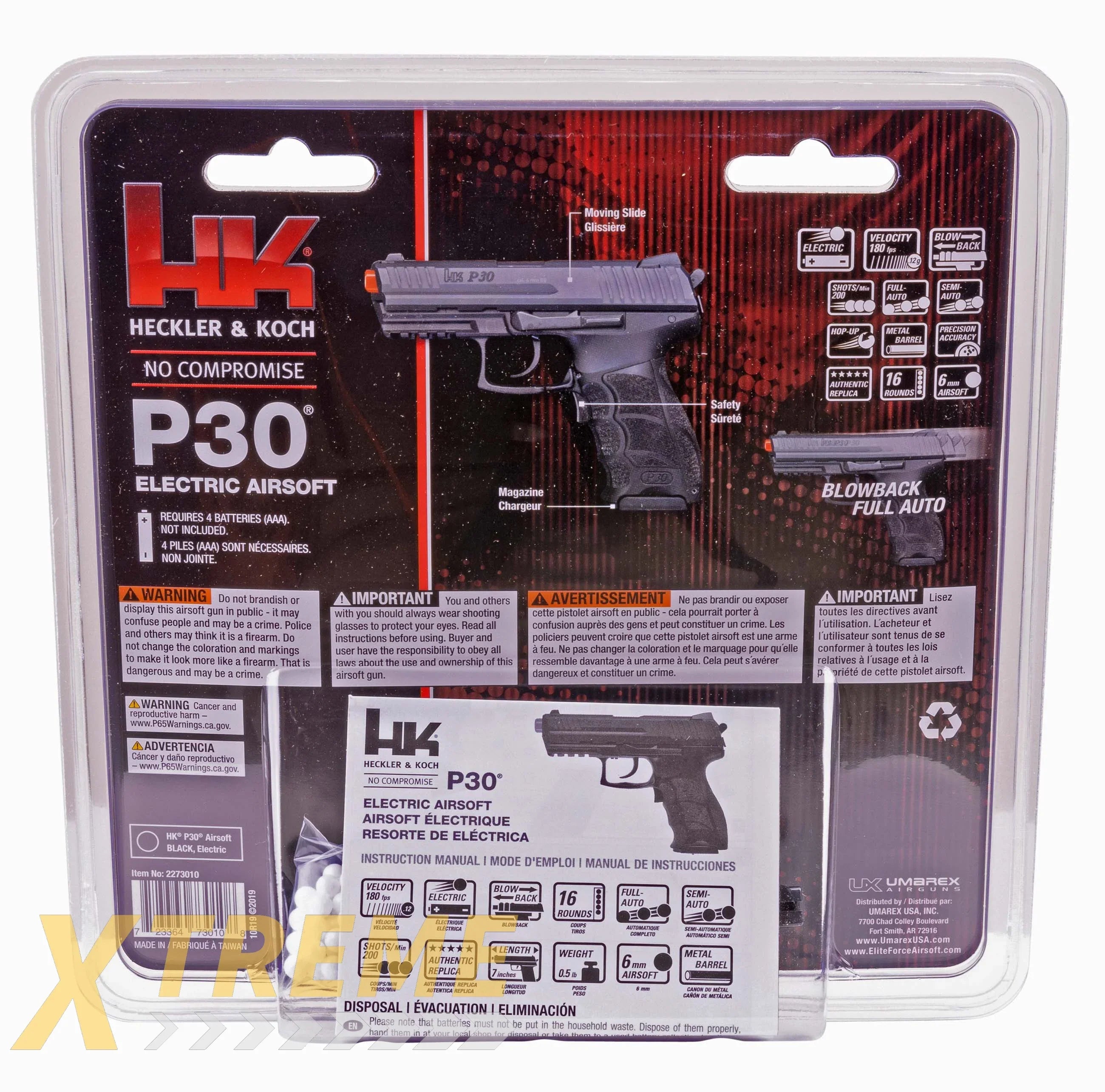 HK P30 ELECTRIC - BLACK