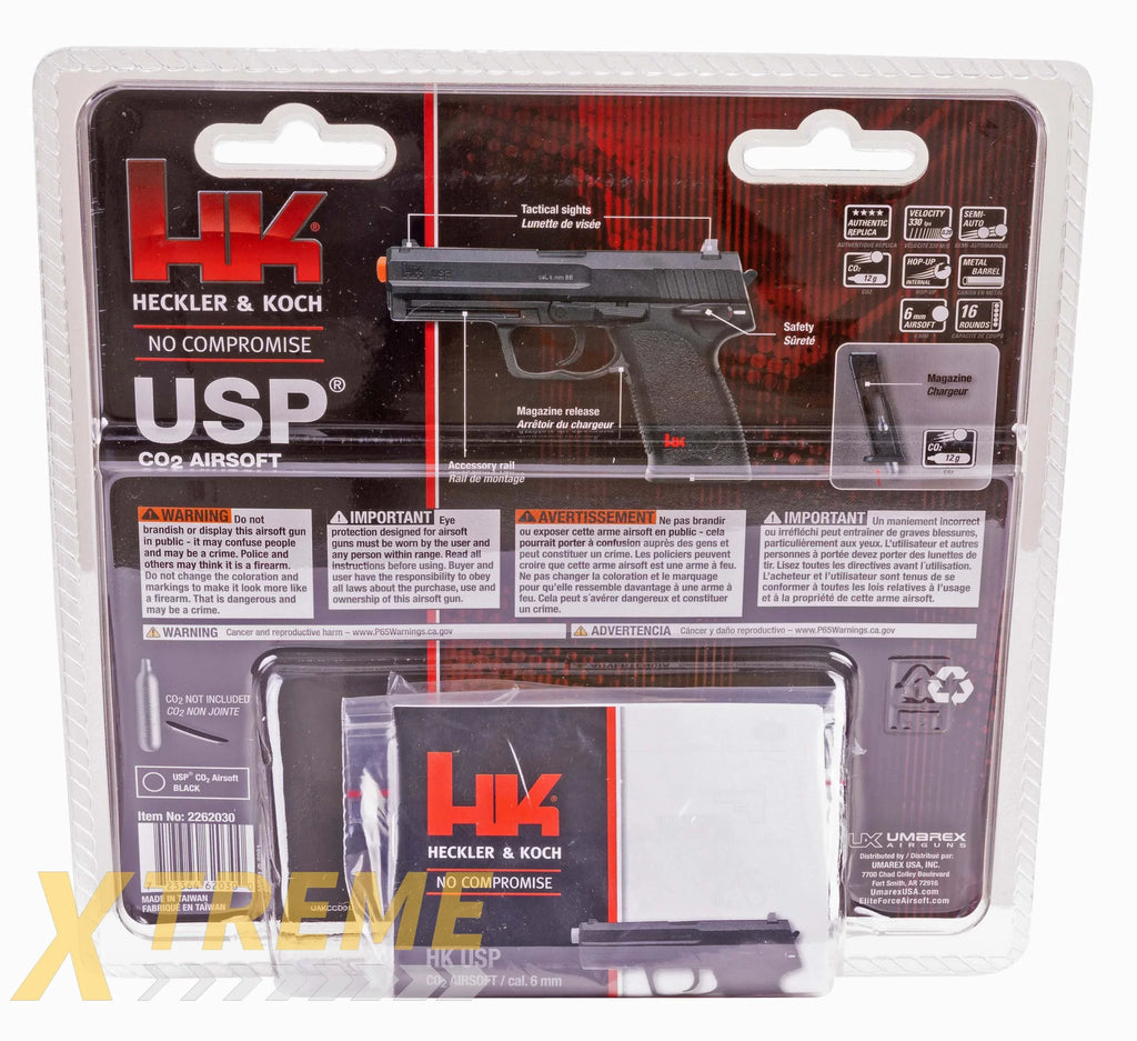 HK USP CO2 AIRSOFT - BLACK