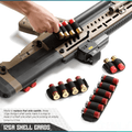 12 Gauge Shotgun Shell Cards - Hook Backing (Multiple Rounds)