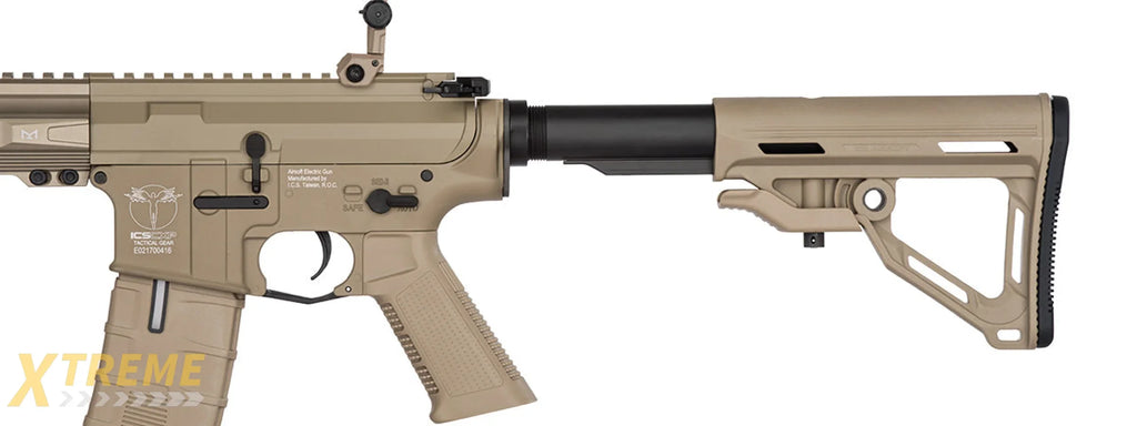 ICS CXP-MMR M4 SBR ELECTRIC BLOWBACK AIRSOFT AEG RIFLE (TAN)