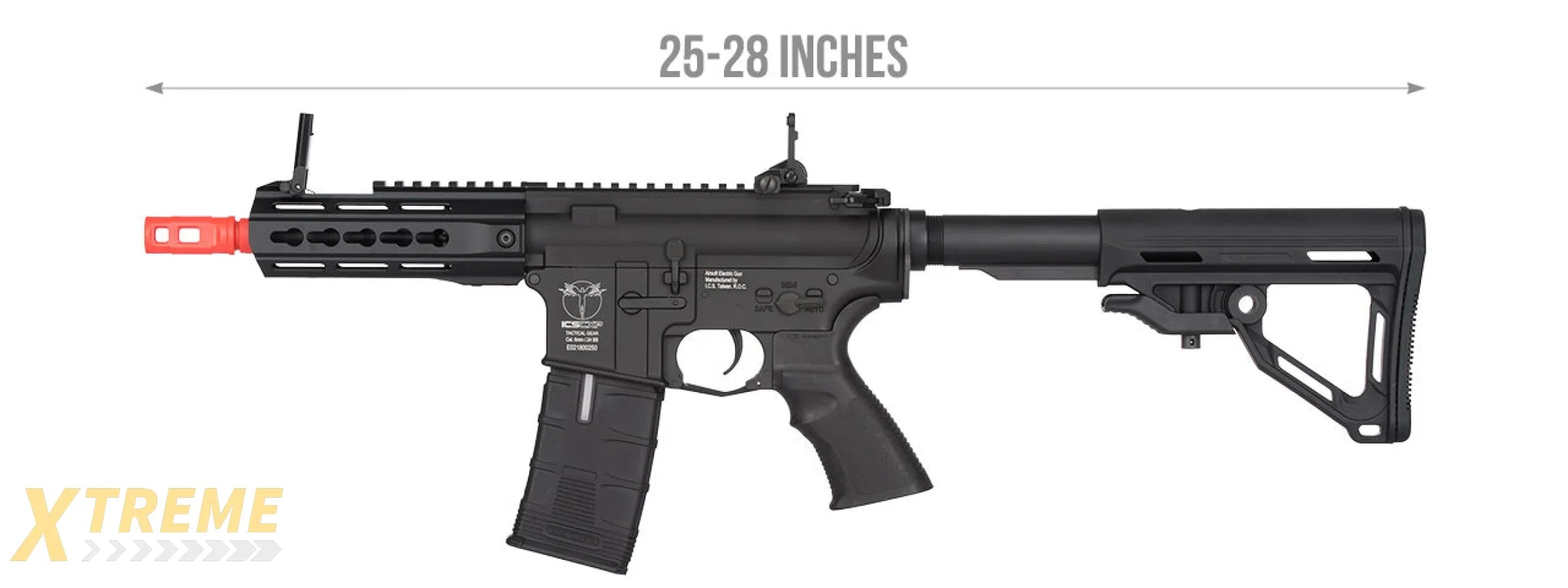 ICS CXP-UK1 CAPTAIN ELECTRIC BLOWBACK M4 AIRSOFT AEG RIFLE - BLACK