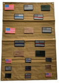 Large Velcro Wall Patch Display - Coyote Brown - 27.5" by 39.5"