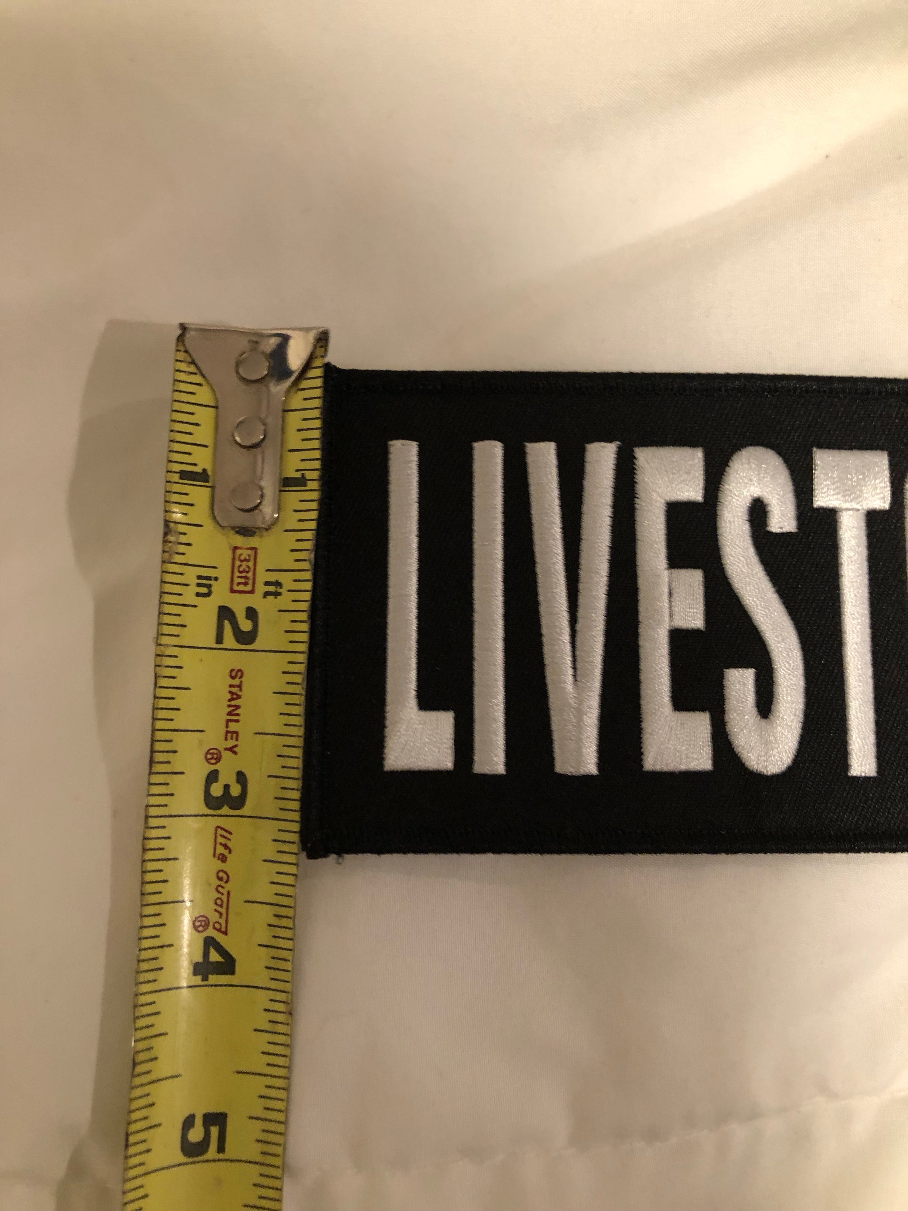 (Pair) LIVESTOCK AGENT Patches (3” x 10”) Hook and Loop