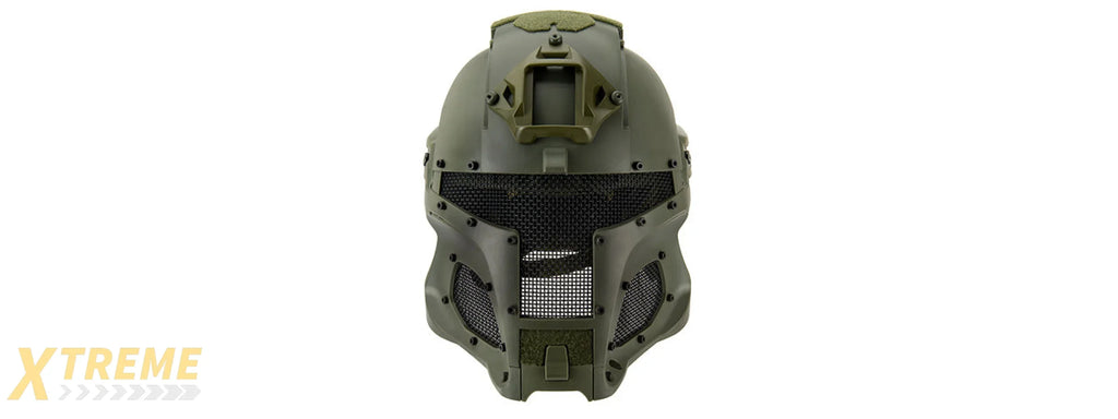 Interstellar Battle Trooper Full Face Airsoft Helmet - Tactical Combat Replica Gear