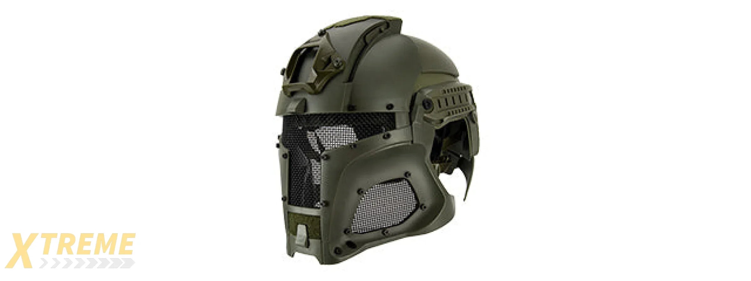 Interstellar Battle Trooper Full Face Airsoft Helmet - Tactical Combat Replica Gear