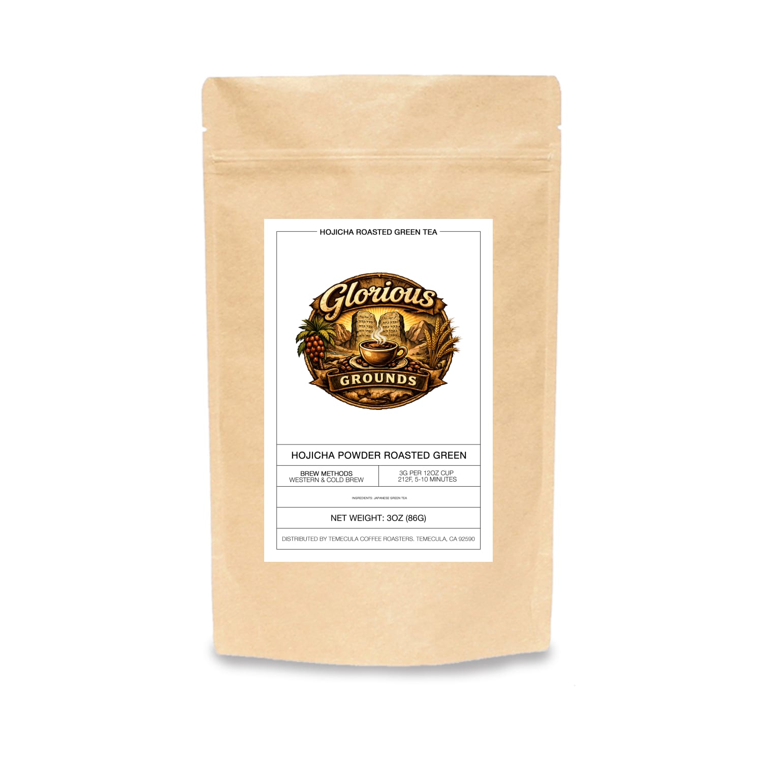 Glorious Grounds Hojicha Green Tea