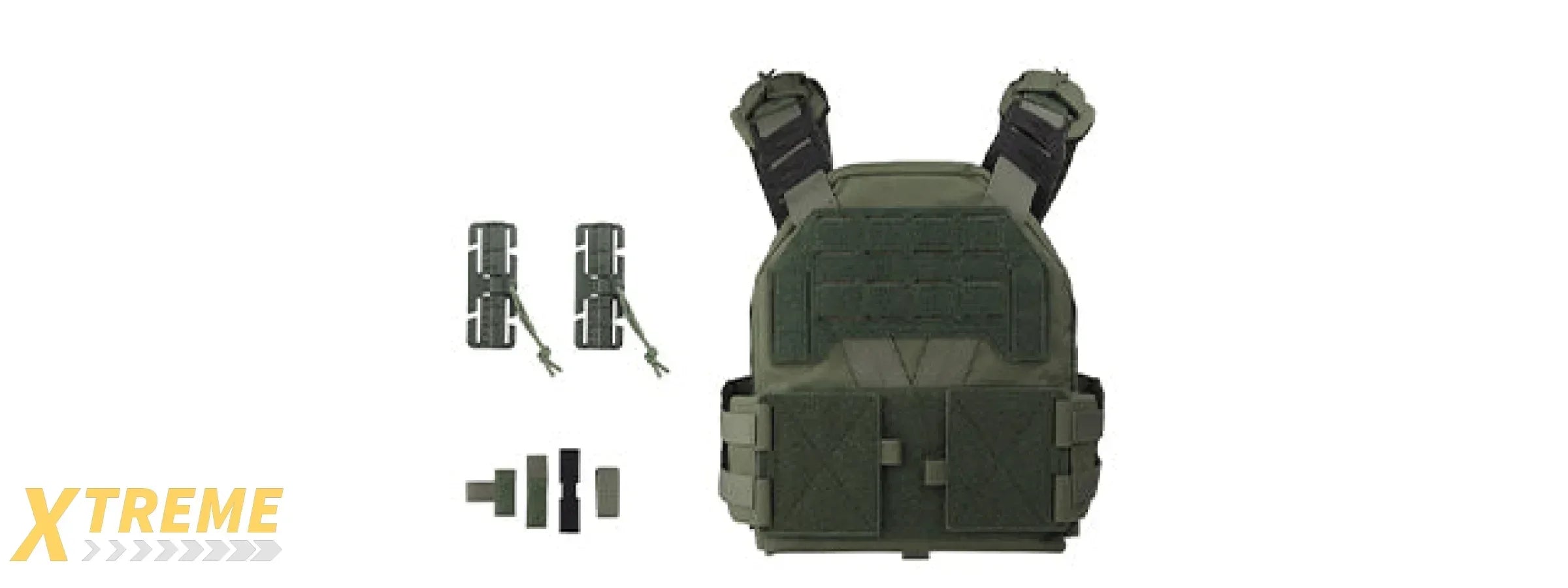 KZ Tactical Plate Carrier - Modular MOLLE Chest Rig Designed for Plate Inserts