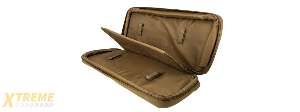 LANCER TACTICAL 1000D NYLON HEAVY-DUTY PADDED 3-WAY CARRY 29" DOUBLE RIFLE GUN BAG
