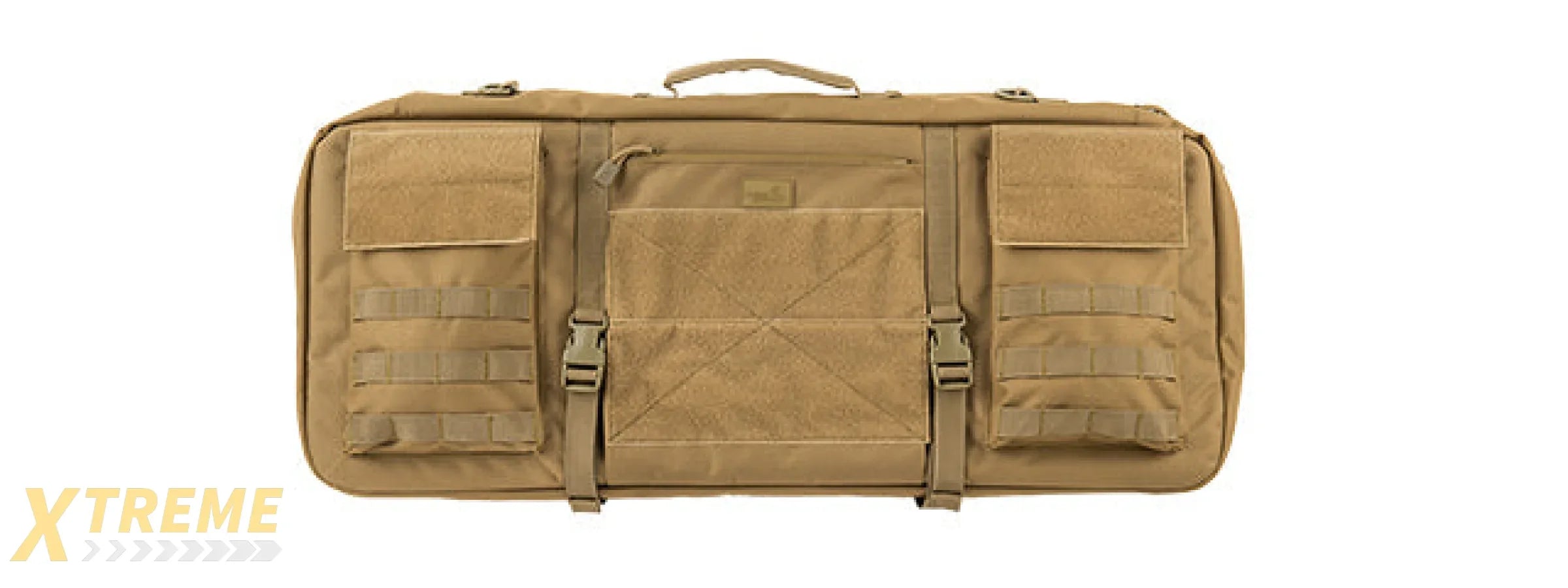 LANCER TACTICAL 1000D NYLON HEAVY-DUTY PADDED 3-WAY CARRY 29" DOUBLE RIFLE GUN BAG