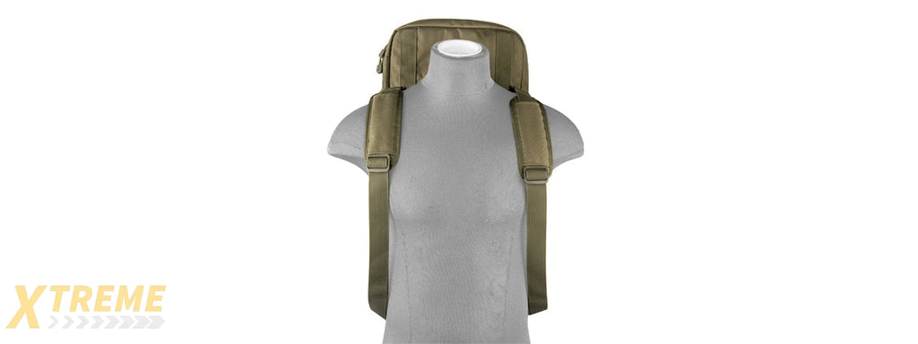 LANCER TACTICAL 1000D NYLON HEAVY-DUTY PADDED 3-WAY CARRY 29" DOUBLE RIFLE GUN BAG