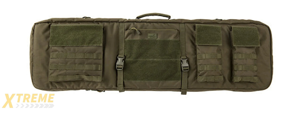 LANCER TACTICAL 1000D NYLON 3-WAY CARRY 43" DOUBLE RIFLE GUN BAG (OD GREEN)