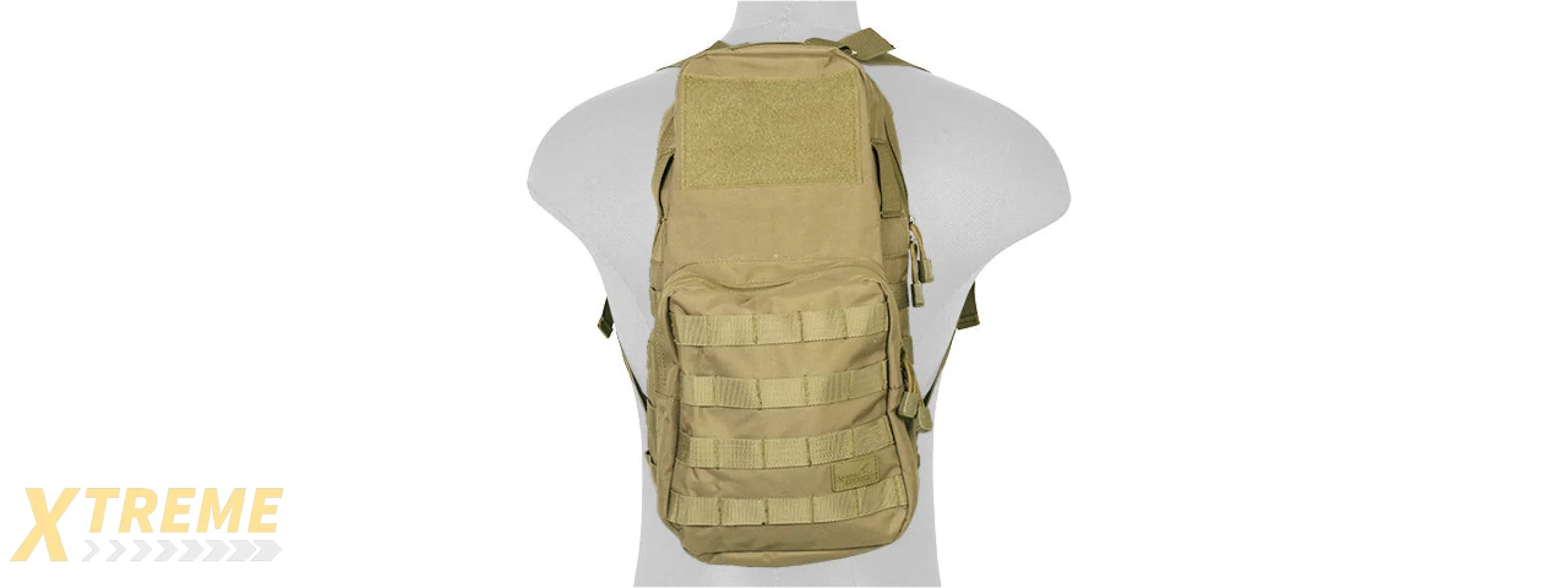 Lancer Tactical 1000D Nylon Airsoft Molle Hydration Backpack (Color: Khaki)