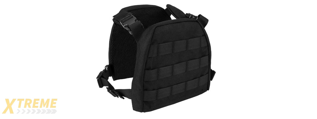LANCER TACTICAL 1000D NYLON CHILDREN'S TACTICAL MOLLE VEST W/ BATTLE BELT [SMALL] (BLACK)