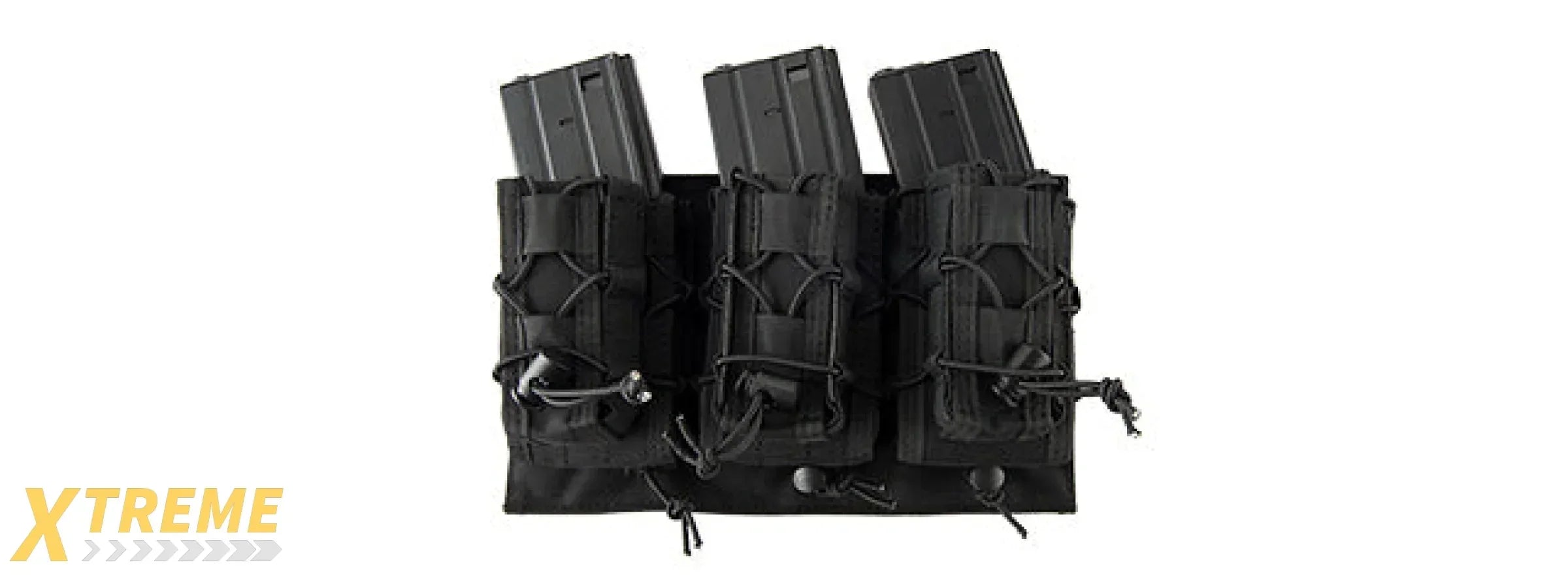 LANCER TACTICAL 1000D NYLON MOLLE 2-IN-1 TRIPLE M4/PISTOL MAG POUCH FOR RIFLE & PISTOL