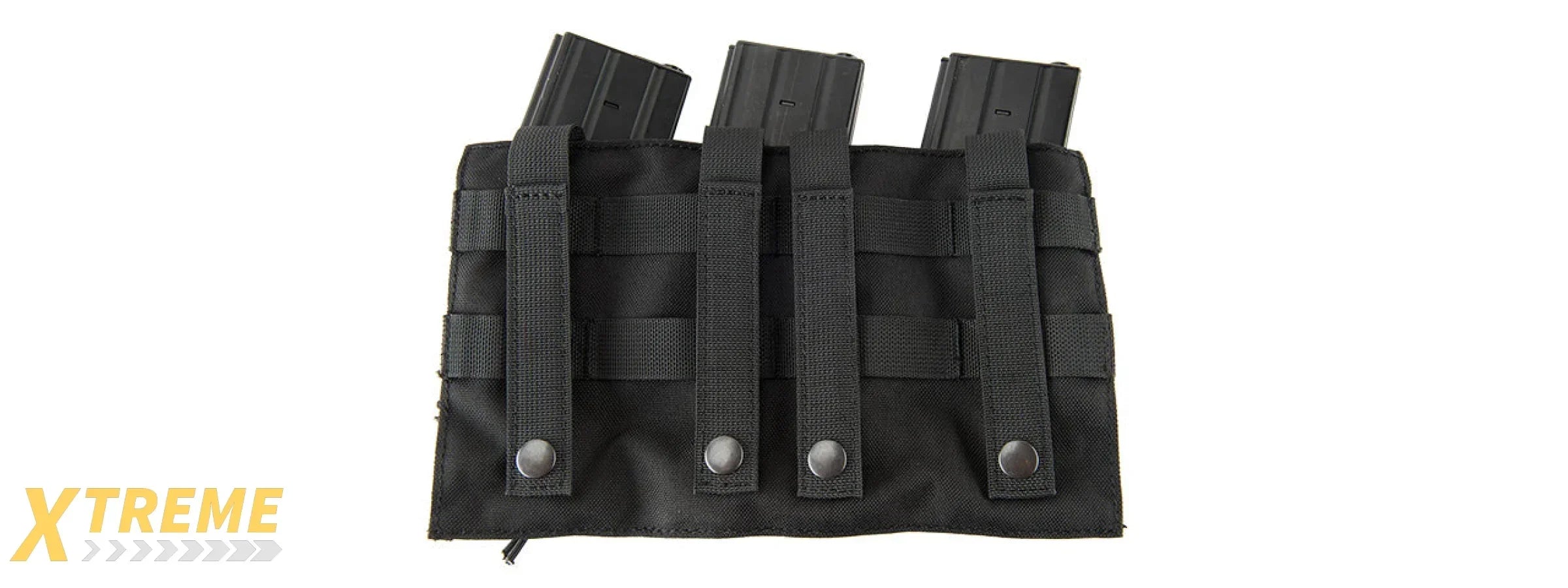 LANCER TACTICAL 1000D NYLON MOLLE 2-IN-1 TRIPLE M4/PISTOL MAG POUCH FOR RIFLE & PISTOL
