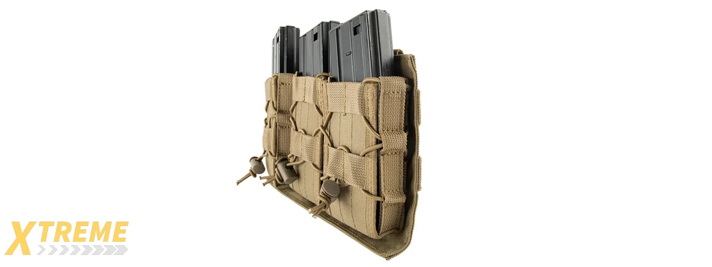 LANCER TACTICAL 1000D NYLON MOLLE TRIPLE AR MAG POUCH FOR RIFLE MAGAZINES MOLLE COMPATIBLE