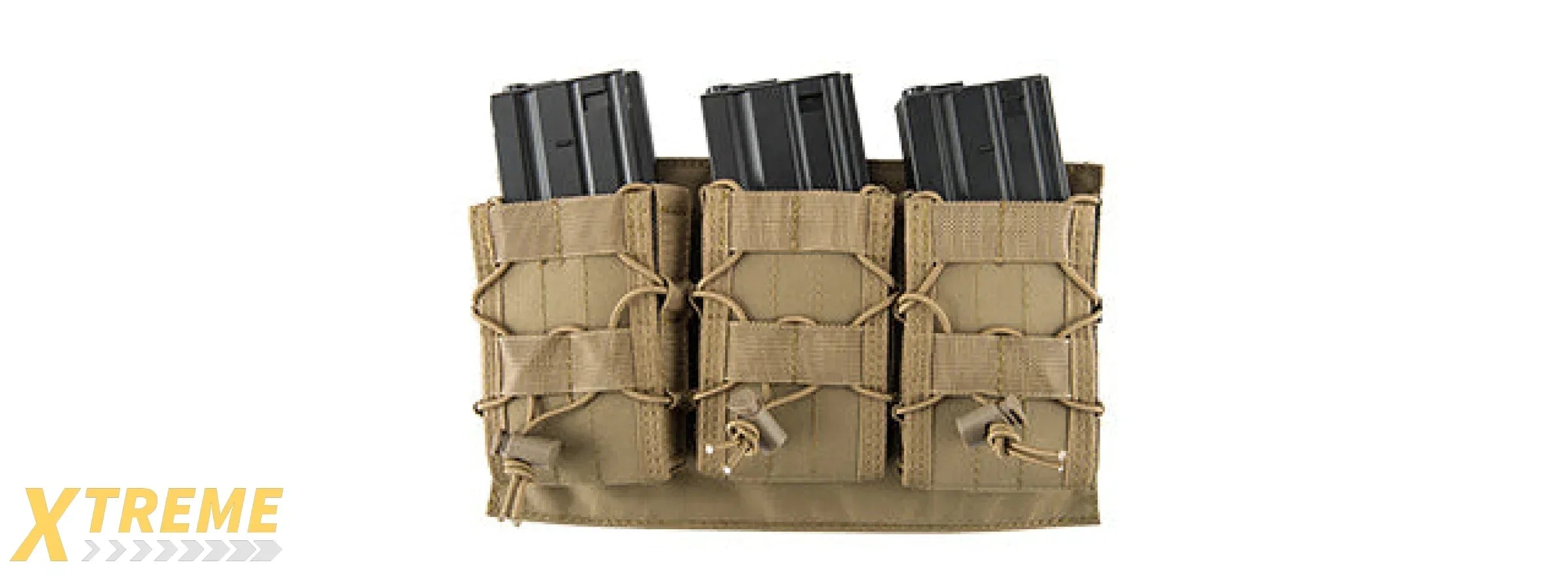 LANCER TACTICAL 1000D NYLON MOLLE TRIPLE AR MAG POUCH FOR RIFLE MAGAZINES MOLLE COMPATIBLE