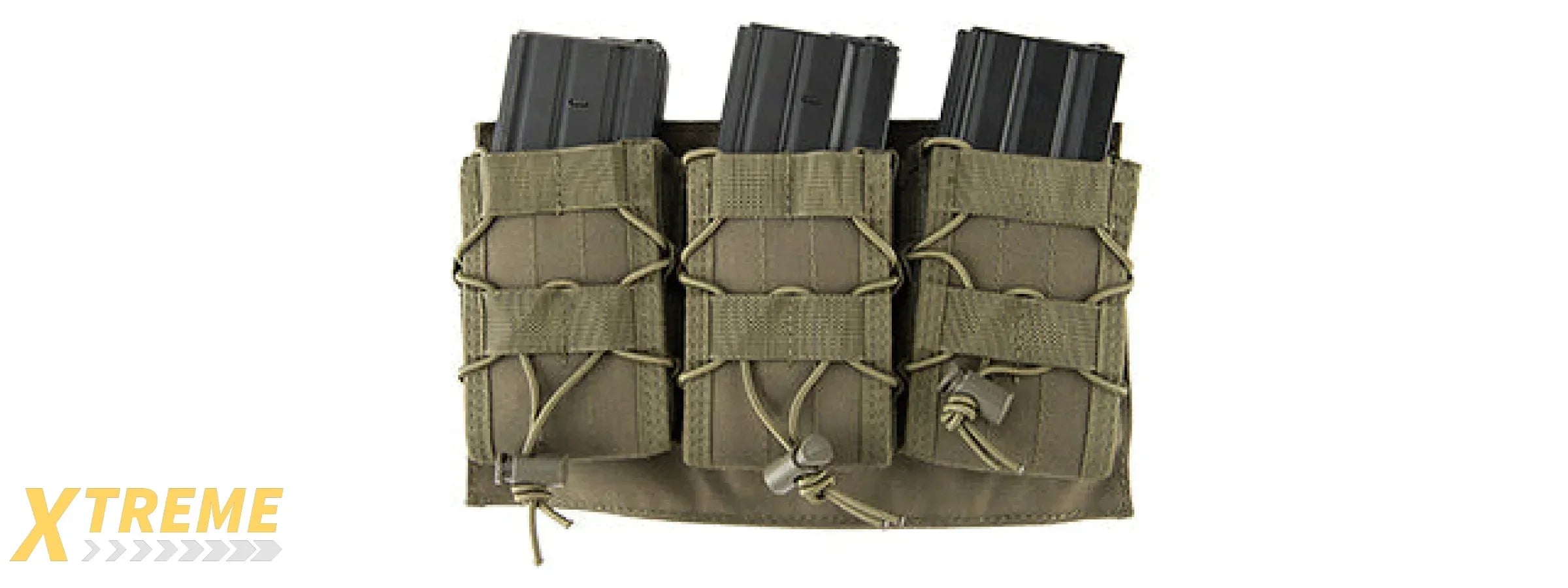 LANCER TACTICAL 1000D NYLON MOLLE TRIPLE AR MAG POUCH FOR RIFLE MAGAZINES MOLLE COMPATIBLE