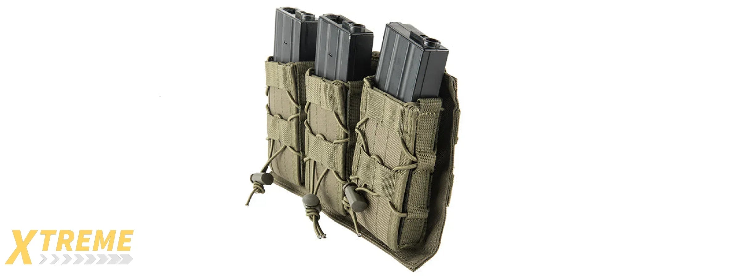 LANCER TACTICAL 1000D NYLON MOLLE TRIPLE AR MAG POUCH FOR RIFLE MAGAZINES MOLLE COMPATIBLE