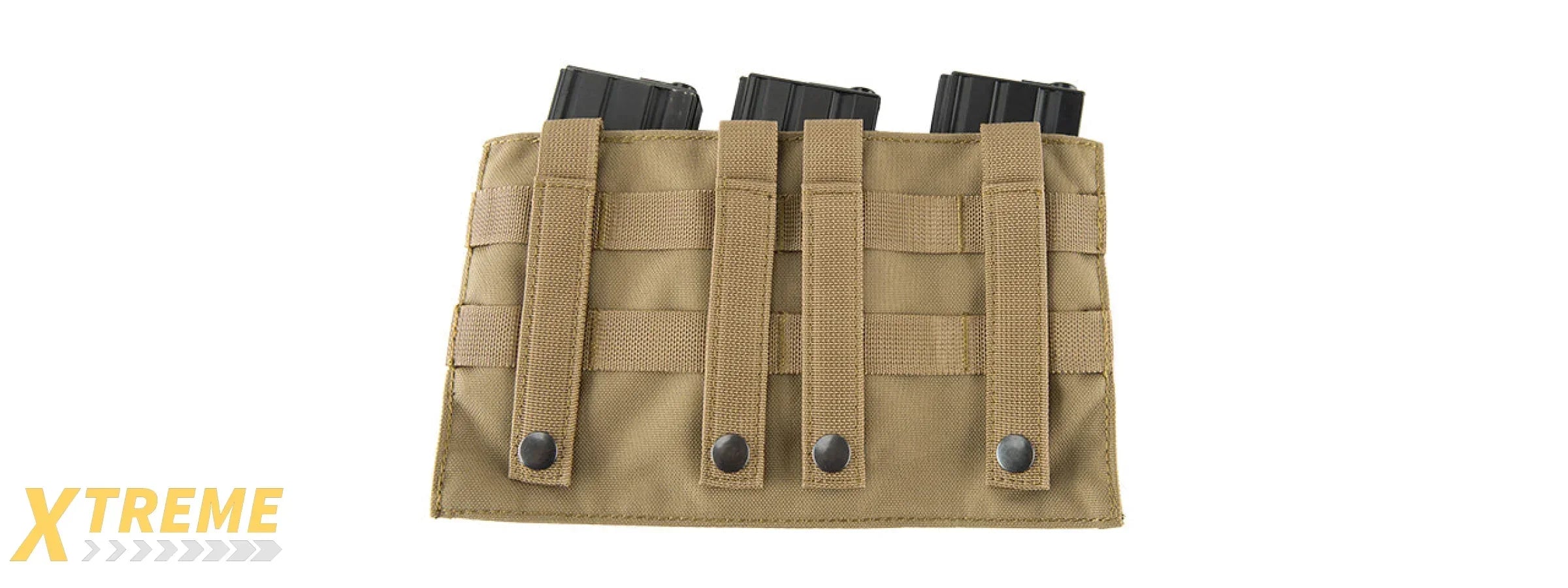 LANCER TACTICAL 1000D NYLON MOLLE TRIPLE AR MAG POUCH FOR RIFLE MAGAZINES MOLLE COMPATIBLE