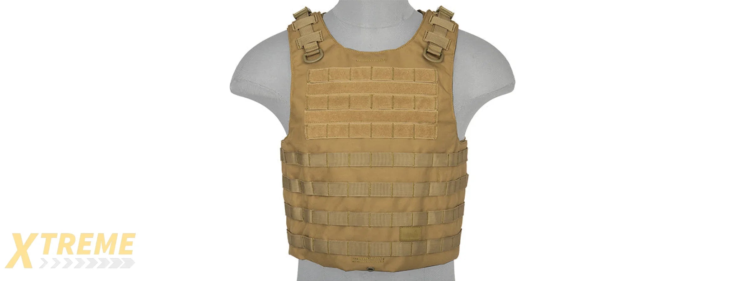 LANCER TACTICAL 1000D NYLON MOLLE UTILITY VEST (KHAKI)