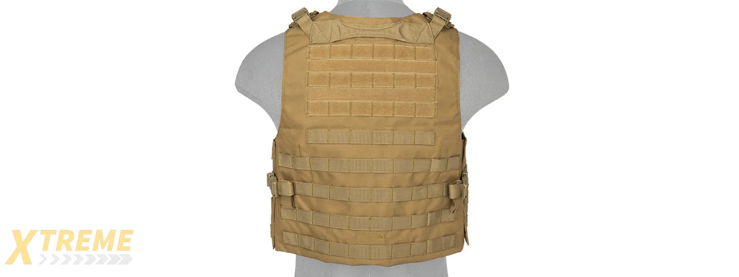 LANCER TACTICAL 1000D NYLON MOLLE UTILITY VEST (KHAKI)