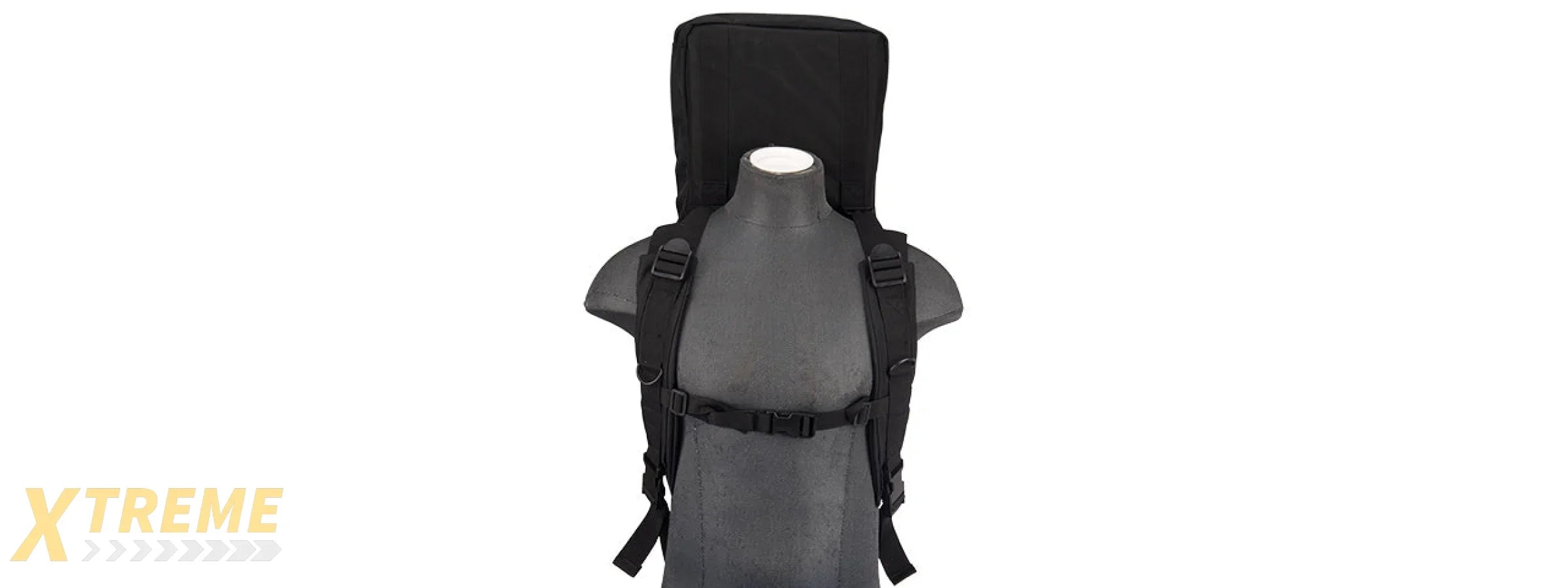 LANCER TACTICAL 48" DOUBLE GUN BAG 600D PVC MOLLE BELT RIFLE BAG (BLACK)