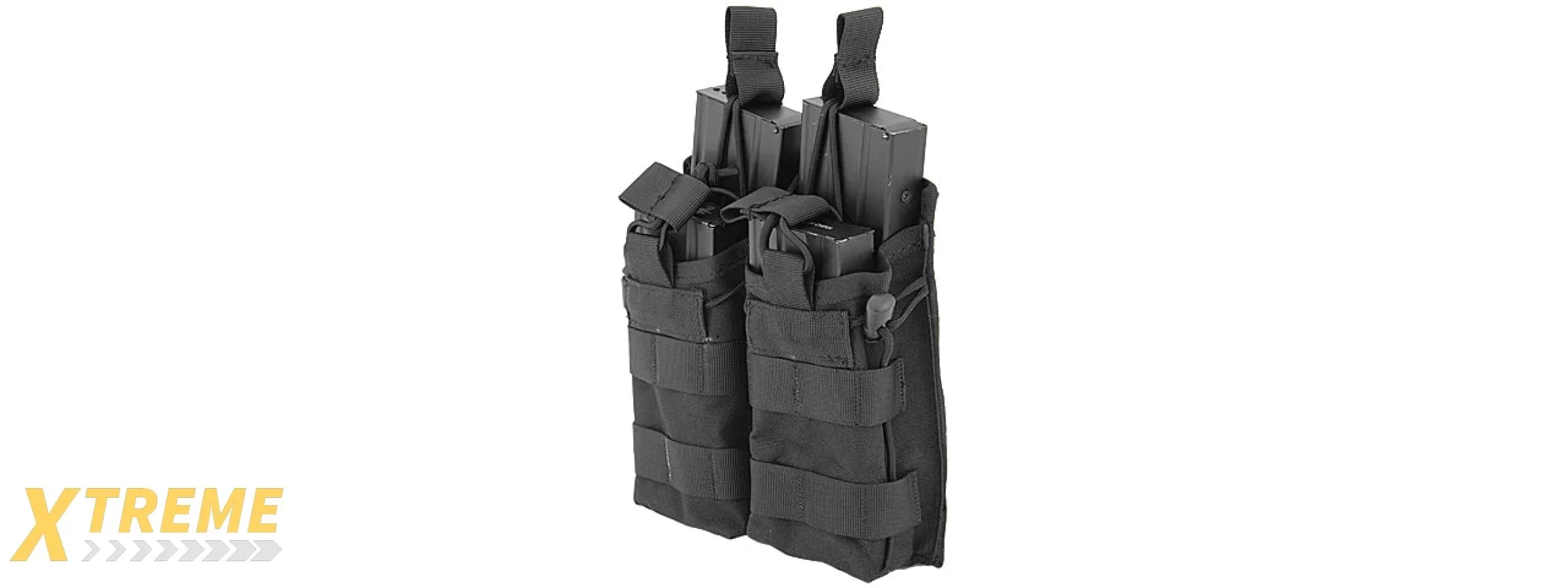 Lancer Tactical 600D Nylon Bungee Open Top M4 Magazine Pouch for M4/AR Platforms