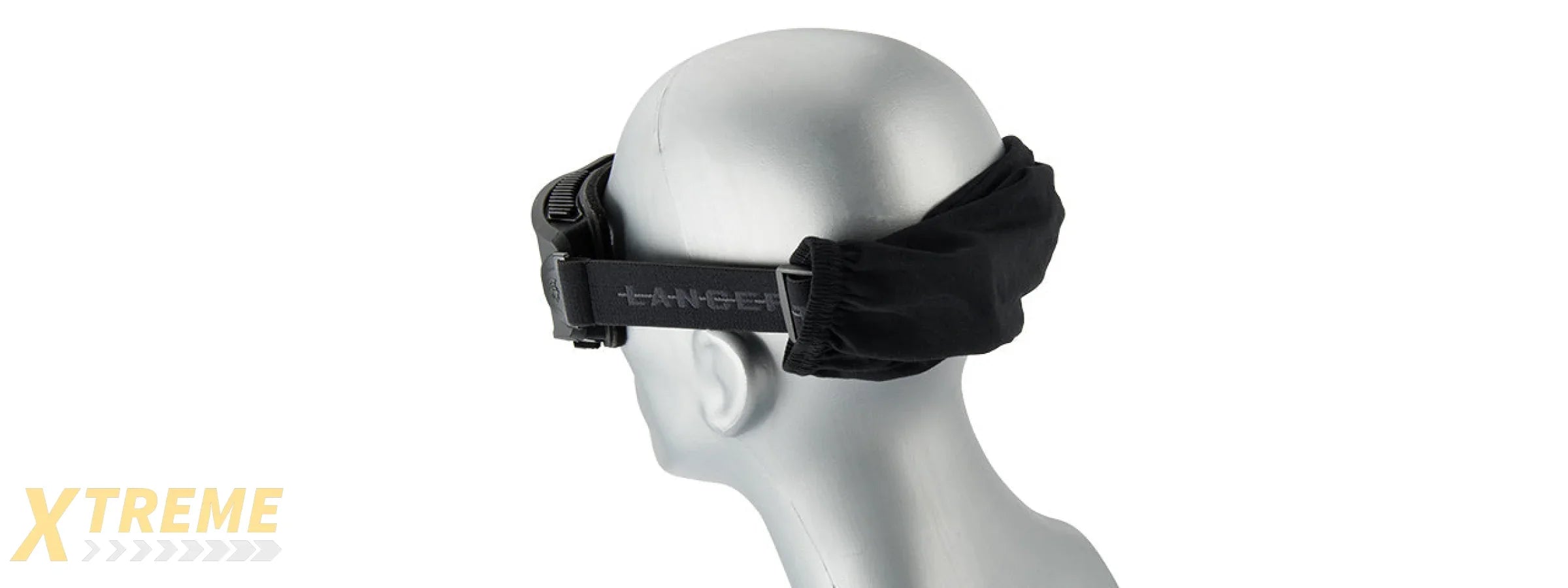 LANCER TACTICAL AERO PROTECTIVE BLACK AIRSOFT GOGGLES (CLEAR LENS)