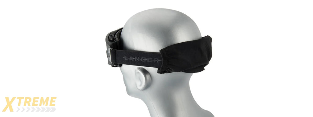 LANCER TACTICAL AERO PROTECTIVE BLACK AIRSOFT GOGGLES (SMOKE LENS)
