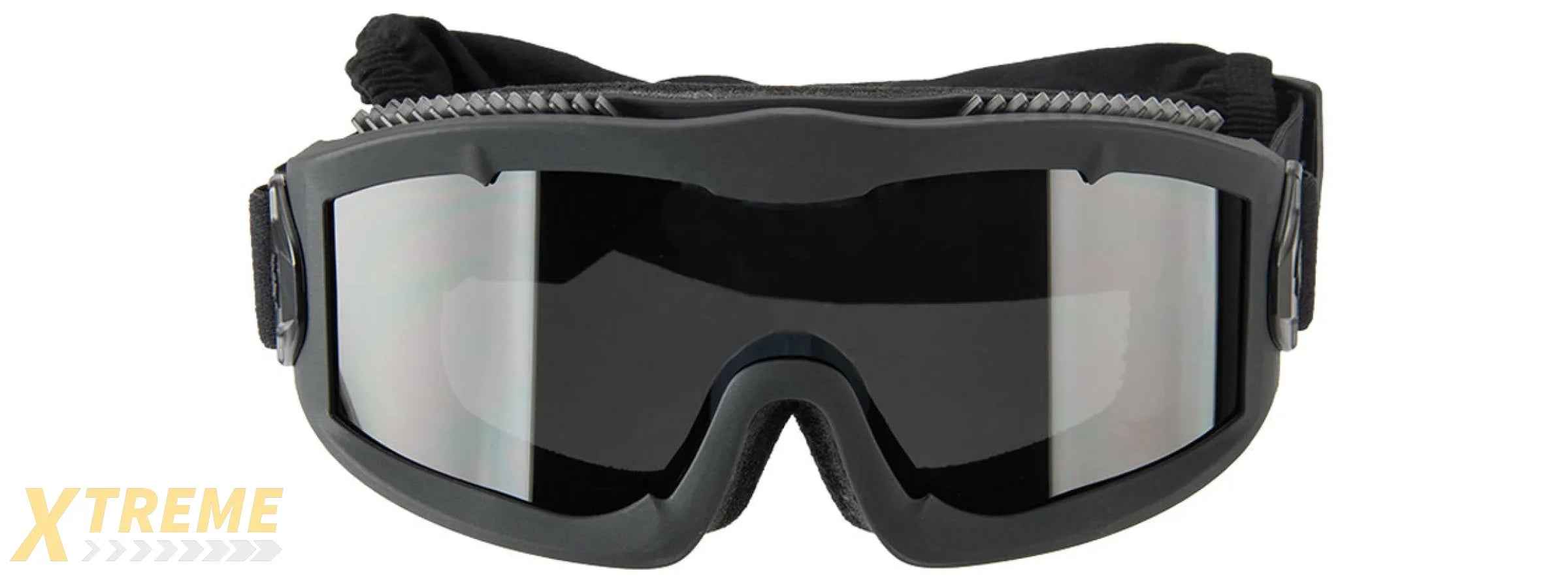 LANCER TACTICAL AERO PROTECTIVE BLACK AIRSOFT GOGGLES (SMOKE LENS)