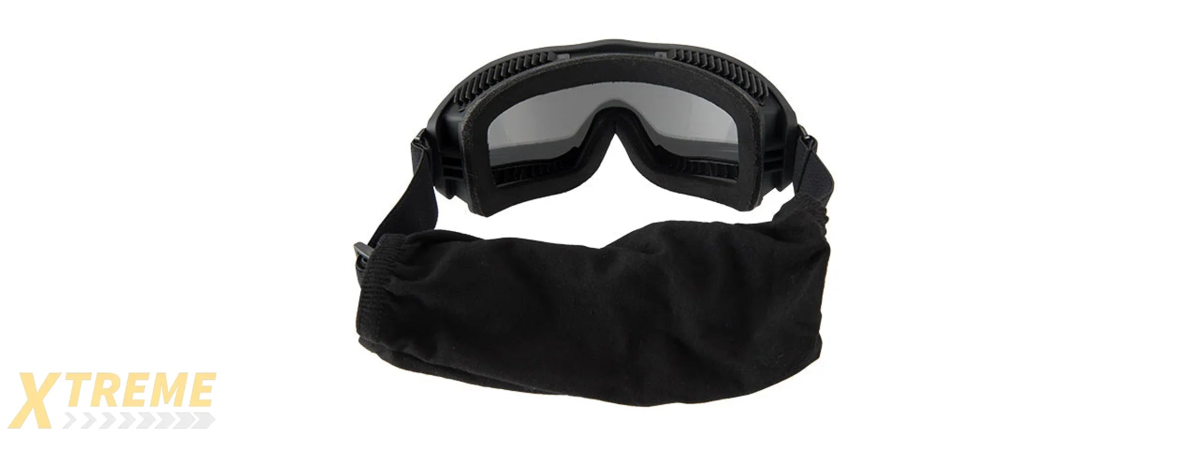 LANCER TACTICAL AERO PROTECTIVE BLACK AIRSOFT GOGGLES (SMOKE LENS)