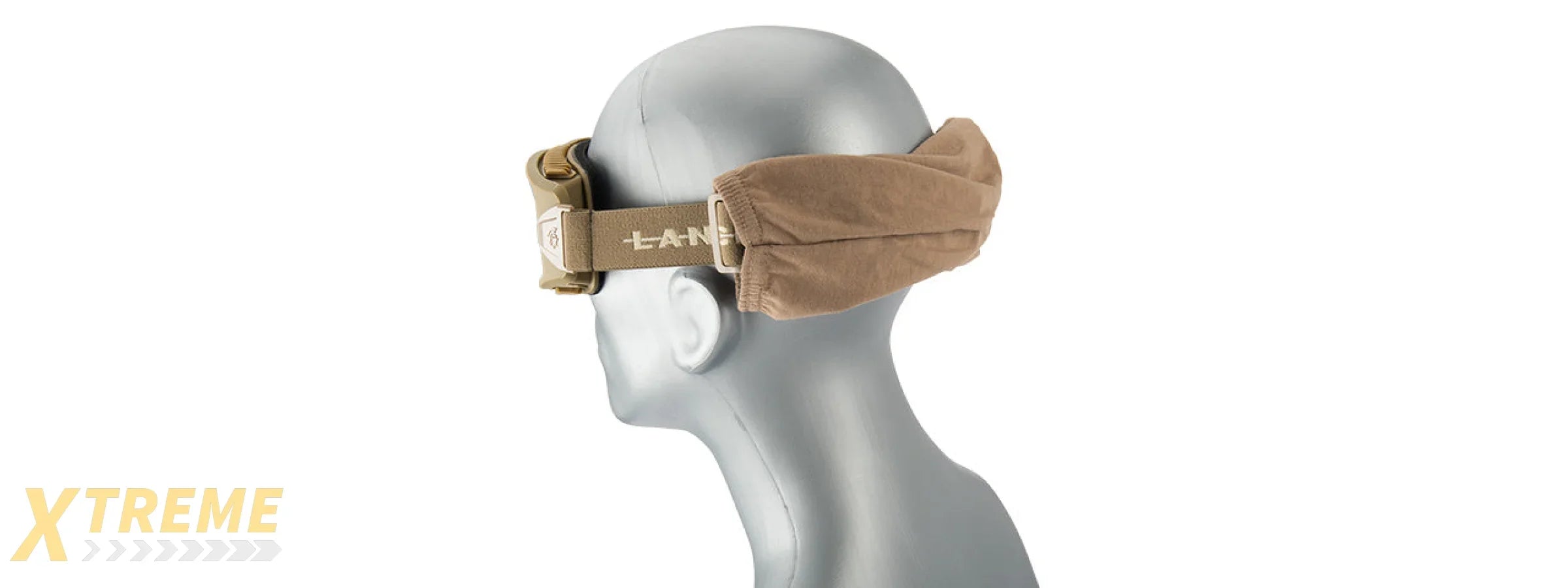 LANCER TACTICAL AERO PROTECTIVE TAN AIRSOFT GOGGLES (CLEAR LENS)