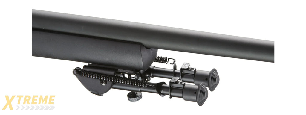 Lancer Tactical Airsoft M24 Bolt Action Sniper Rifle w/ Bipod (Color: Black)