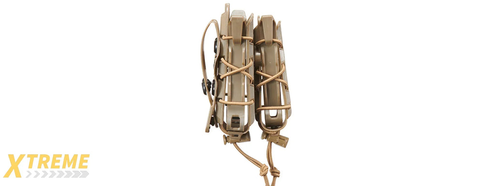 Lancer Tactical All Terrain Combo Magazine Holder - Durable MOLLE-Compatible Carry Gear