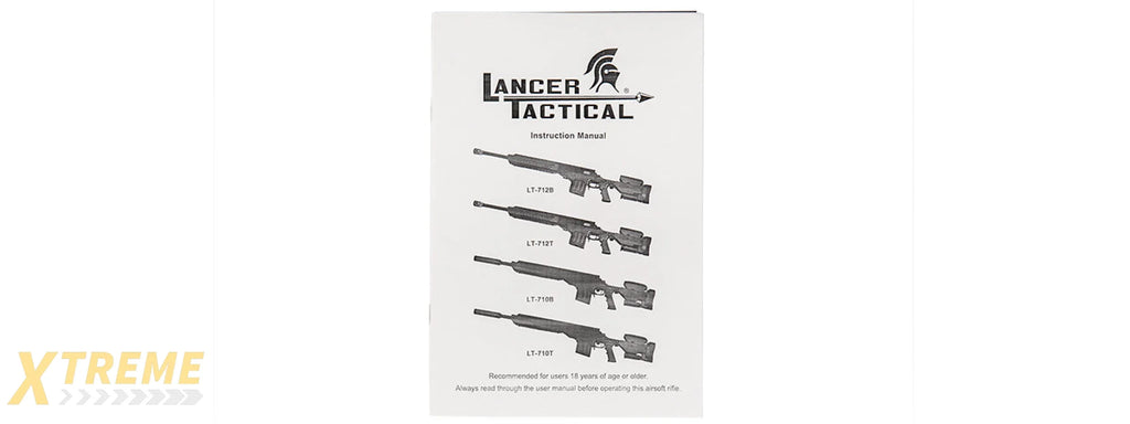 Lancer Tactical Bolt Action Sniper Rifle w/ Folding Stock Airsoft Replica