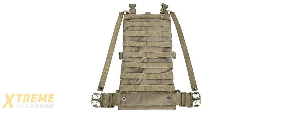 Lancer Tactical CA-307 Modular Chest Rig PALS MOLLE Vest w/ Hydration Pack Slot