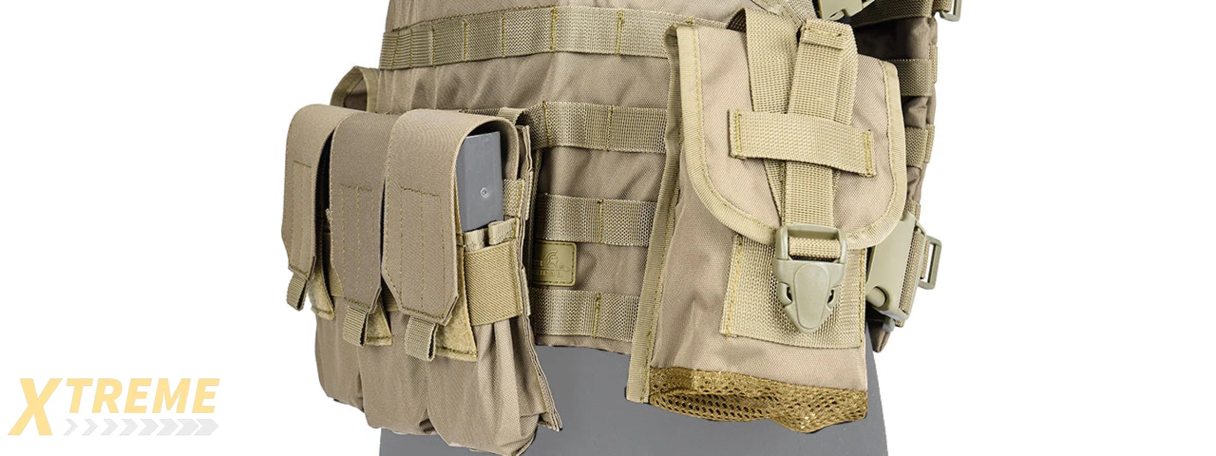 Lancer Tactical CA-307 Modular Chest Rig PALS MOLLE Vest w/ Hydration Pack Slot