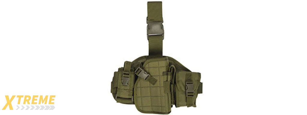 Lancer Tactical CA-324 1000D Nylon MOLLE Platform Drop Leg Holster with Adjustable Strap