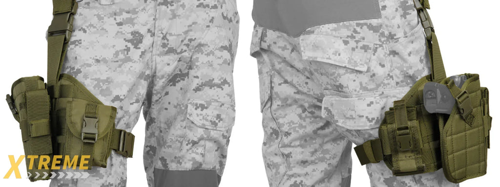 Lancer Tactical CA-324 1000D Nylon MOLLE Platform Drop Leg Holster with Adjustable Strap