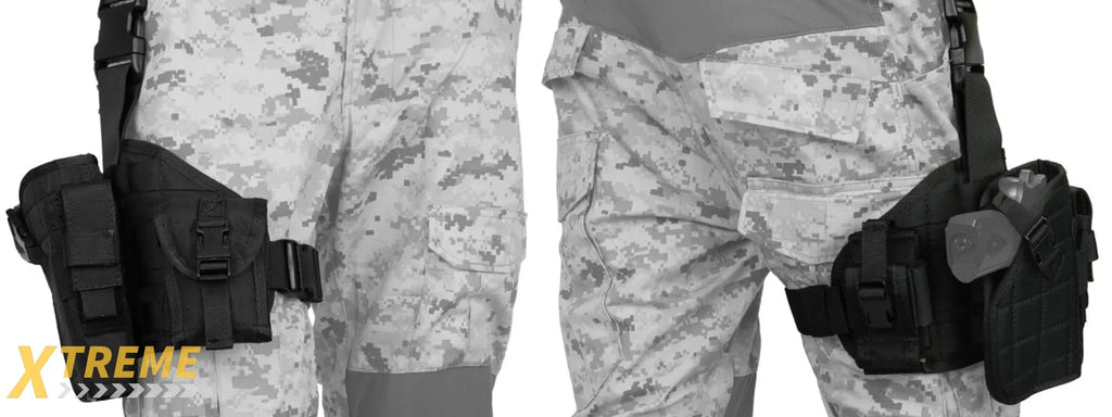Lancer Tactical CA-324 1000D Nylon MOLLE Platform Drop Leg Holster with Adjustable Strap