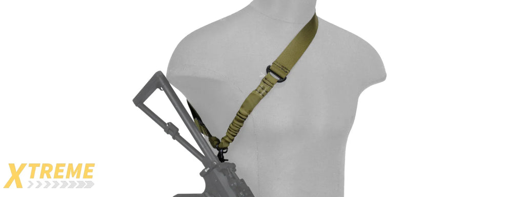 Lancer Tactical CA-328 Single Point Sling - Adjustable for Airsoft & Range