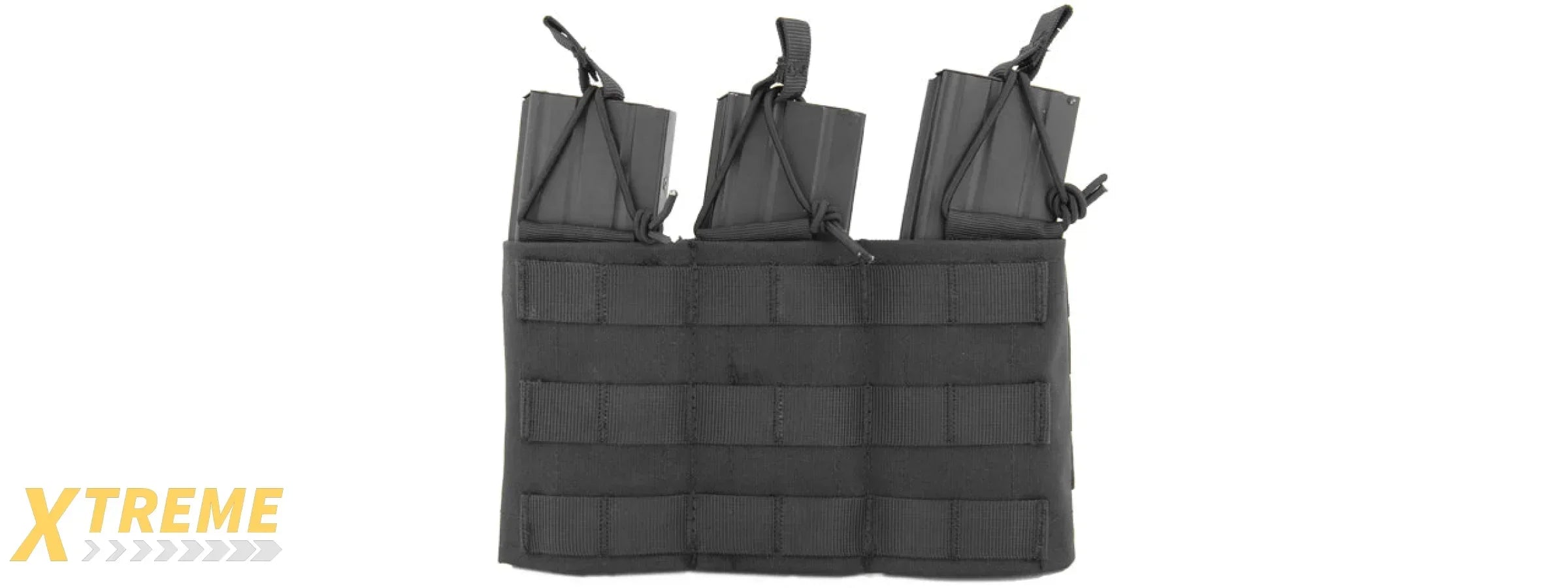LANCER TACTICAL CA-379 NYLON VARIABLE DEPTH ADJUSTMENT MOLLE TRIPLE MAG POUCH