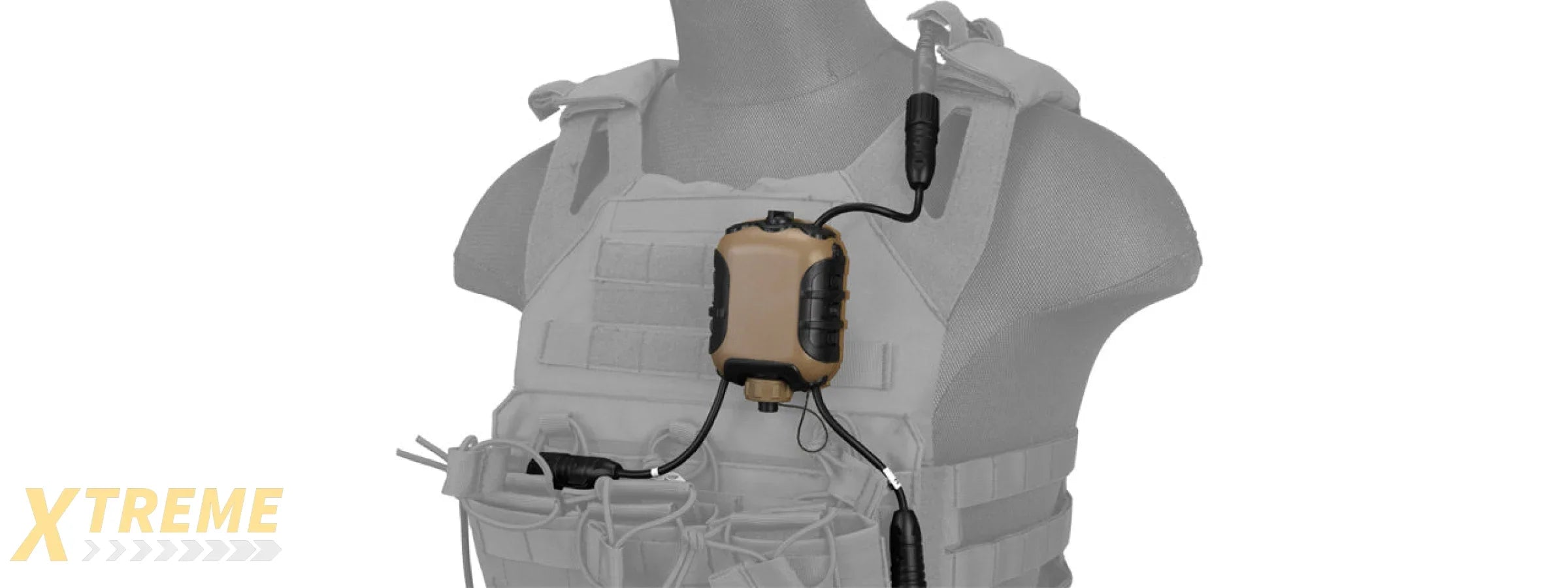 Lancer Tactical CA-786B Z4OPS Classic Push-To-Talk (Lite Edition), Motorola 2-Pin Version
