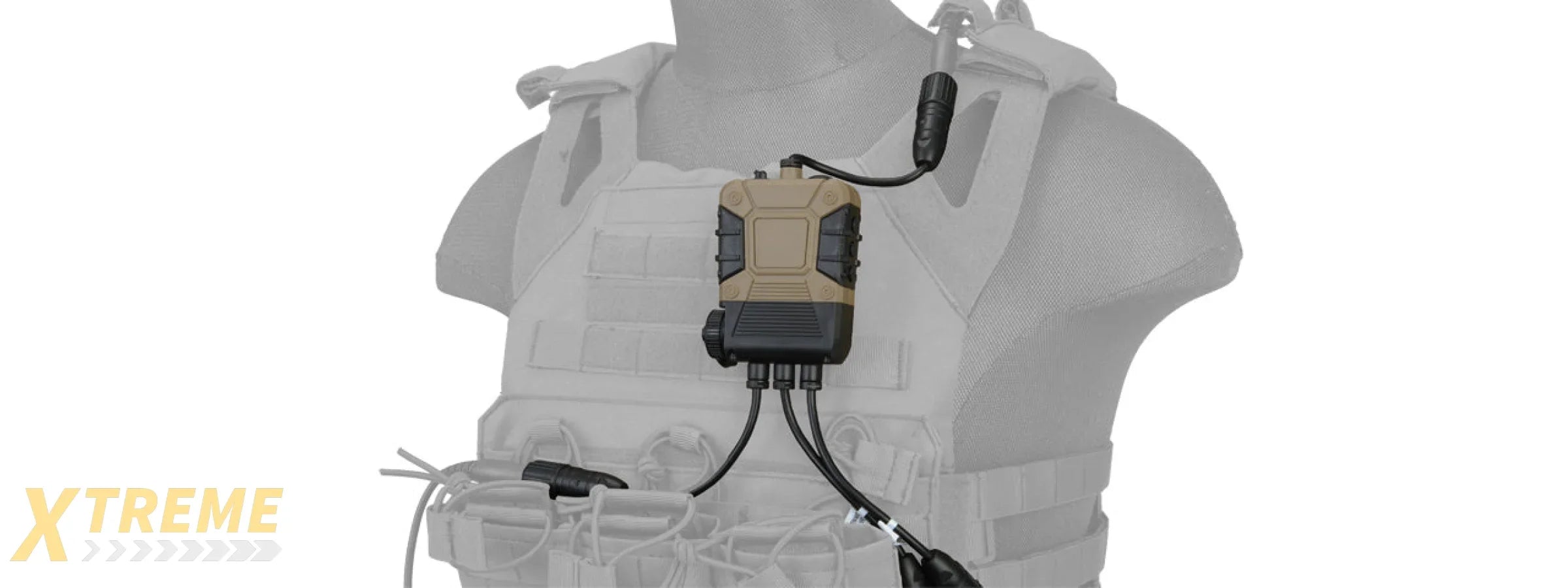 Lancer Tactical CA-787B Z4OPS Pro Push-to-Talk Lite Edition, 2-Pin