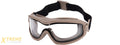 Lancer Tactical Double Layer Airsoft Goggles [Clear Lens] (TAN)