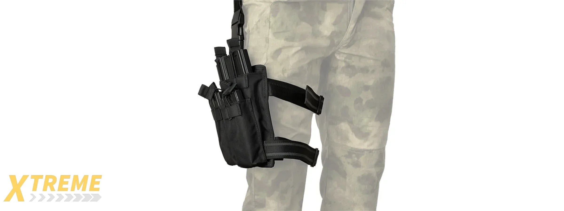 LANCER TACTICAL DROP LEG SIX M4/M16 MAGAZINE PANEL MOLLE COMPATIBLE ADJUSTABLE
