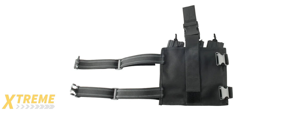 LANCER TACTICAL DROP LEG SIX M4/M16 MAGAZINE PANEL MOLLE COMPATIBLE ADJUSTABLE