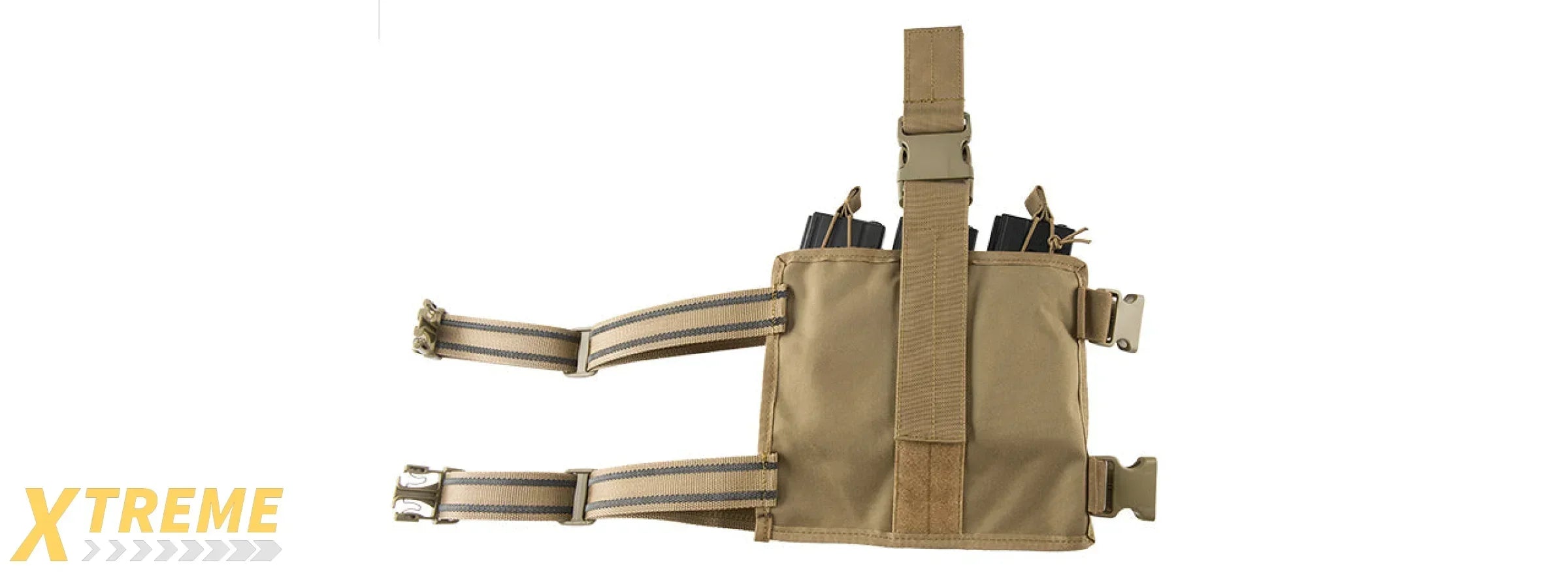 LANCER TACTICAL DROP LEG SIX M4/M16 MAGAZINE PANEL MOLLE COMPATIBLE ADJUSTABLE